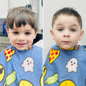 Childs corrected haircut