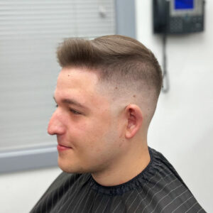 Boys haircut with fade and style