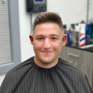 Haircut with fade and style