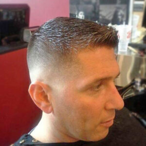 Men's haircut and fade