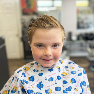 Boy's haircut and style