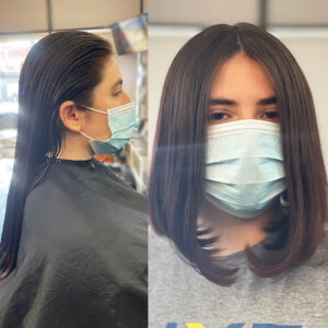 Girl's haircut and style