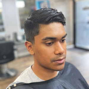Men's Comb-over Haircut and Style