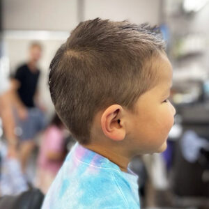 Boy's haircut and style
