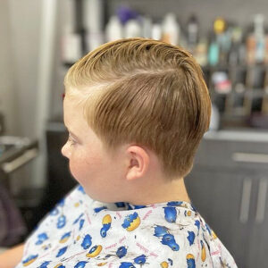 Boy's haircut and style