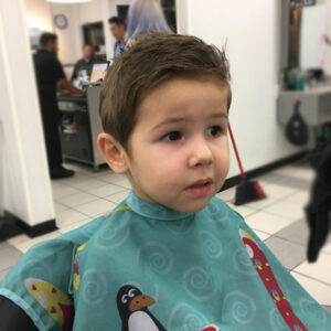 Boy's haircut and style