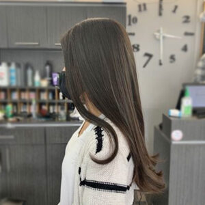 Woman's long length haircut and style